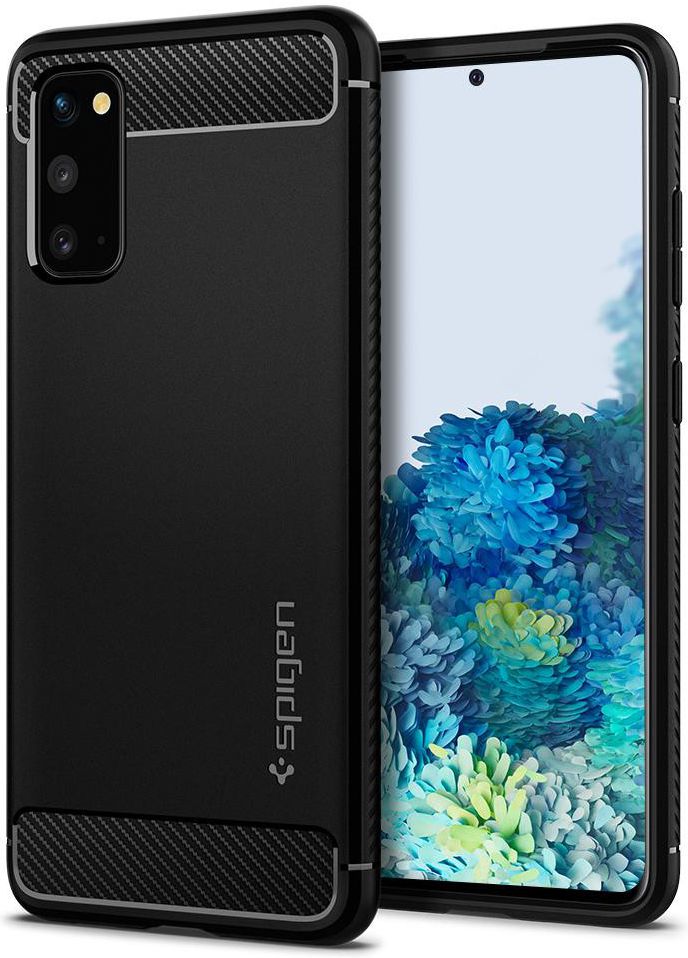 Spigen Rugged Armor Samsung Galaxy S20 Hoesje Zwart afbeelding 1