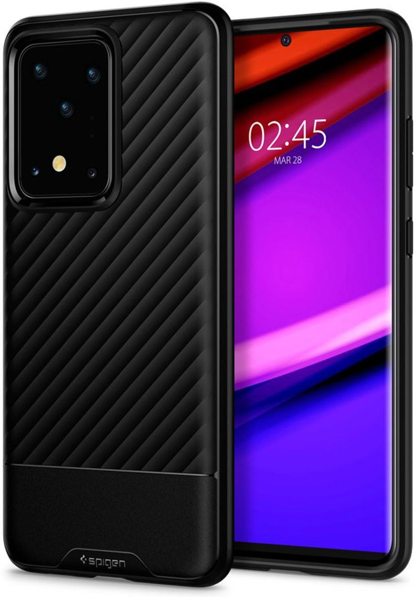 Spigen Core Armor Samsung Galaxy S20 Ultra Hoesje Zwart afbeelding 1
