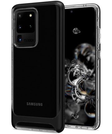 Spigen Neo Hybrid Samsung Galaxy S20 Ultra Hoesje Transparant/Zwart Hoesjes