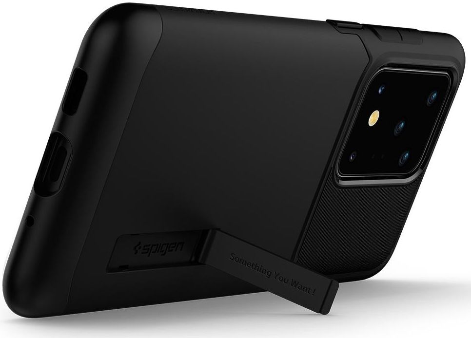Spigen Slim Armor Samsung Galaxy S20 Ultra Hoesje Zwart afbeelding 4