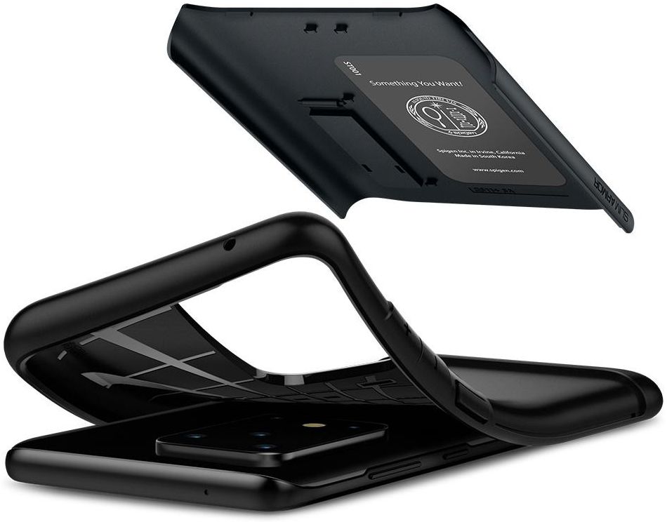 Spigen Slim Armor Samsung Galaxy S20 Ultra Hoesje Metal Slate afbeelding 2