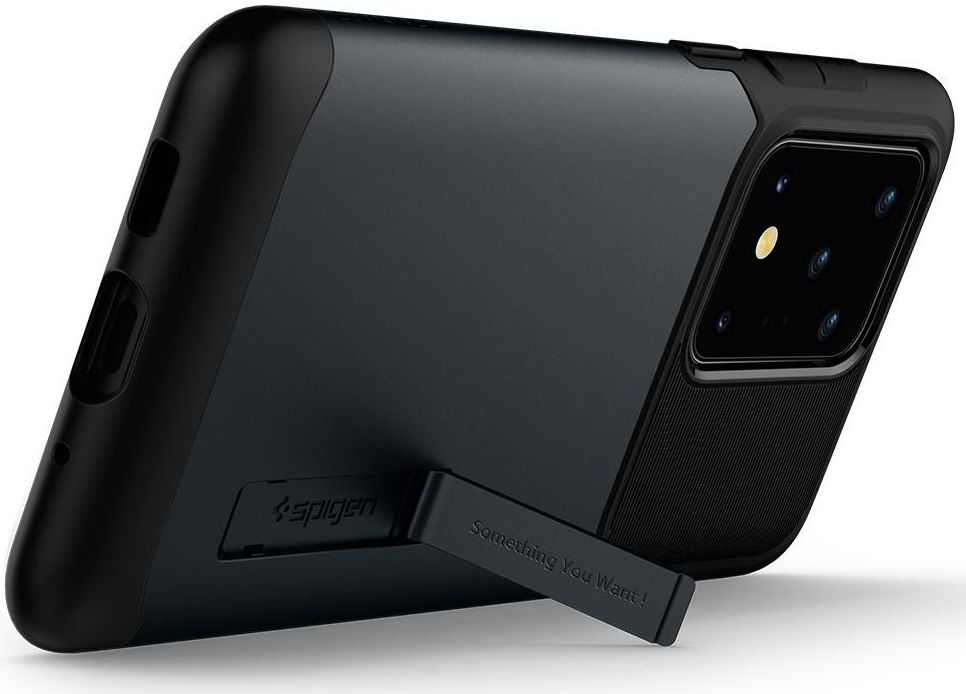 Spigen Slim Armor Samsung Galaxy S20 Ultra Hoesje Metal Slate afbeelding 3