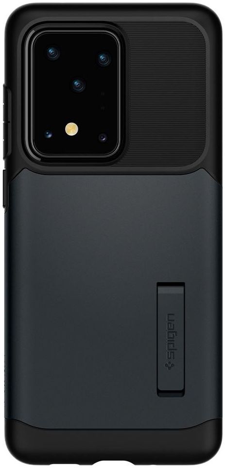 Spigen Slim Armor Samsung Galaxy S20 Ultra Hoesje Metal Slate afbeelding 5