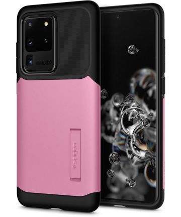 Spigen Slim Armor Samsung Galaxy S20 Ultra Hoesje Roze Hoesjes