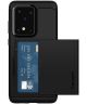 Spigen Slim Armor Card Holder Case Samsung Galaxy S20 Ultra Zwart