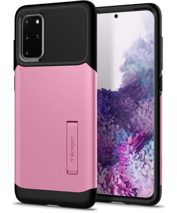 Spigen Slim Armor Samsung Galaxy S20 Plus Hoesje Roze Hoesjes