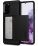 Spigen Slim Armor Card Holder Case Samsung Galaxy S20 Plus Zwart