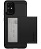 Spigen Slim Armor Card Holder Case Samsung Galaxy S20 Plus Zwart