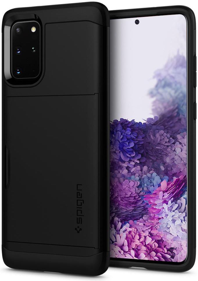 Spigen Slim Armor Card Holder Case Samsung Galaxy S20 Plus Zwart afbeelding 6