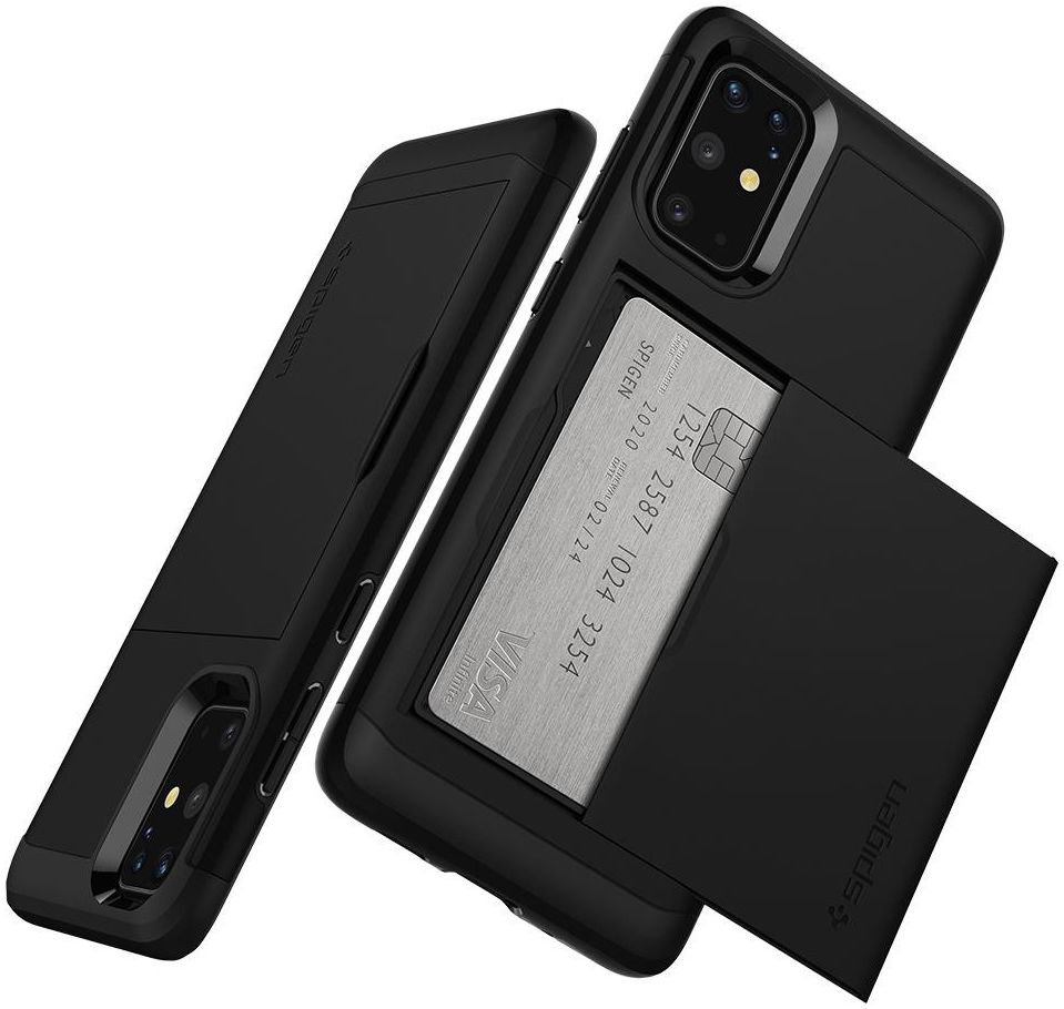 Spigen Slim Armor Card Holder Case Samsung Galaxy S20 Plus Zwart afbeelding 4