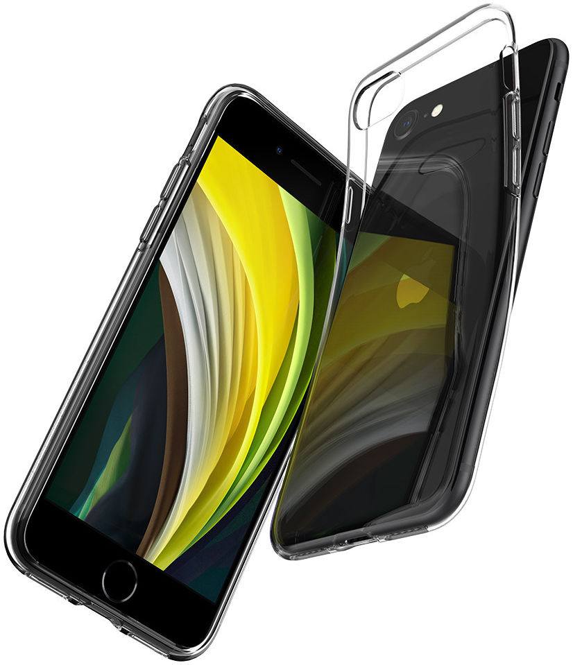 Spigen Crystal Flex Apple iPhone SE (2020) Hoesje Transparant afbeelding 5