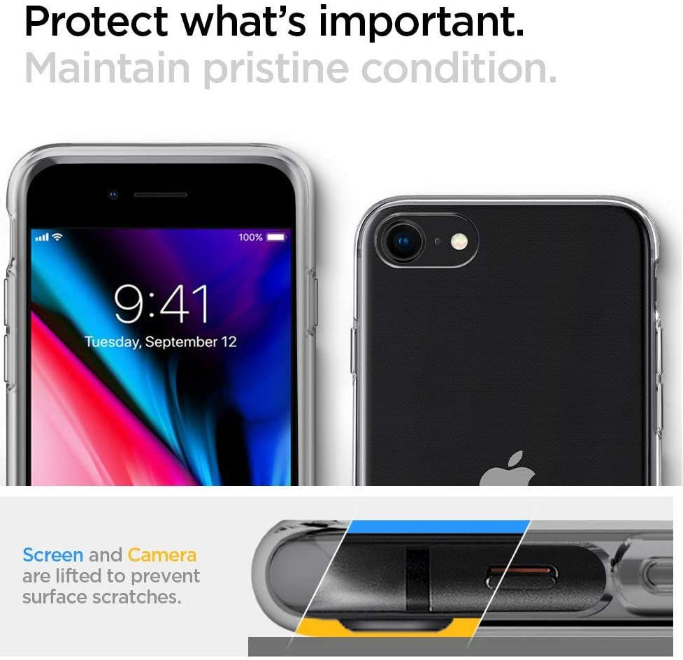 Spigen Crystal Flex Apple iPhone SE (2020) Hoesje Transparant afbeelding 11