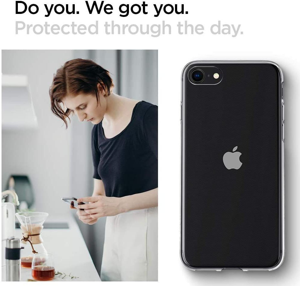 Spigen Crystal Flex Apple iPhone SE (2020) Hoesje Transparant afbeelding 12