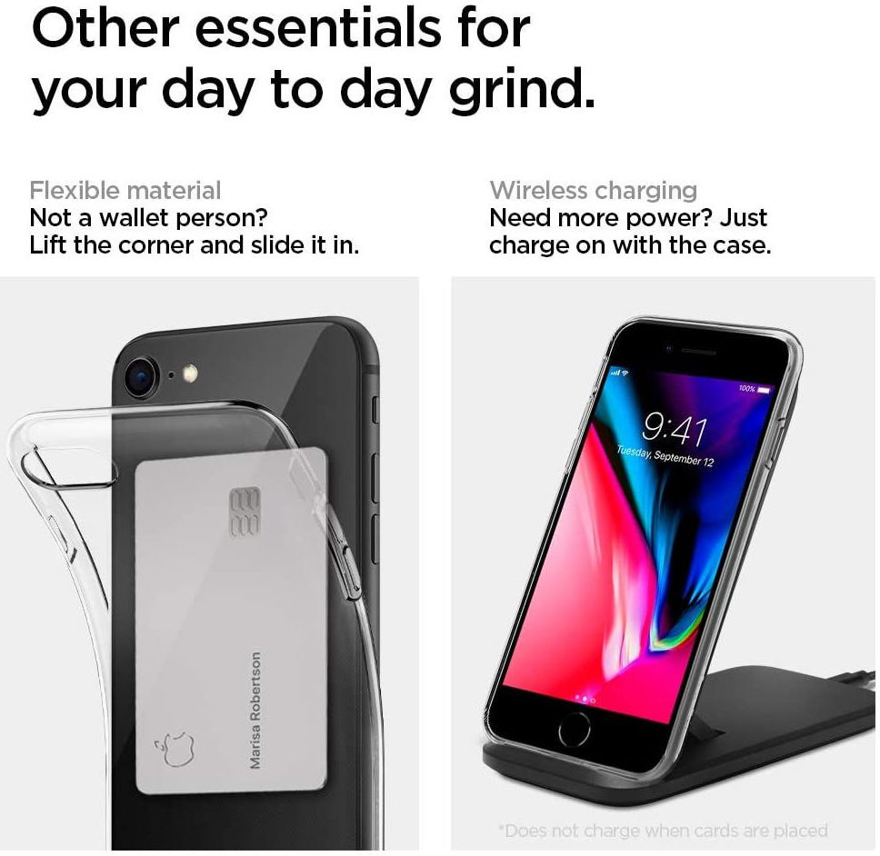 Spigen Crystal Flex Apple iPhone SE (2020) Hoesje Transparant afbeelding 14