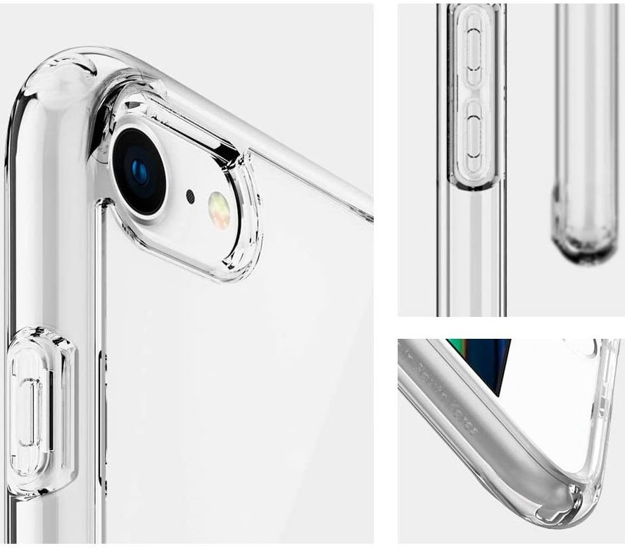 Spigen Crystal Hybrid Apple iPhone SE (2020) Hoesje Transparant afbeelding 2