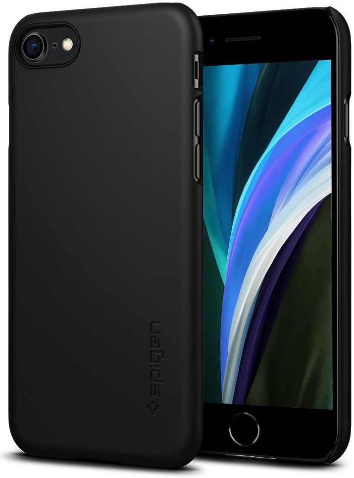 Spigen Thin Fit iPhone SE (2020/2022) / 8 / 7 Hoesje Zwart afbeelding 2