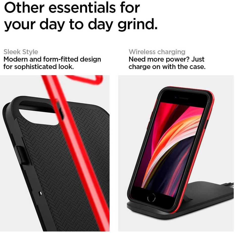 Spigen Neo Hybrid Apple iPhone SE (2020) Hoesje Rood afbeelding 2