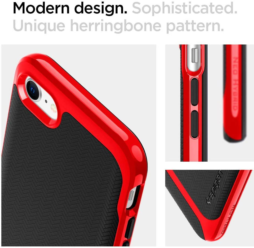 Spigen Neo Hybrid Apple iPhone SE (2020) Hoesje Rood afbeelding 8