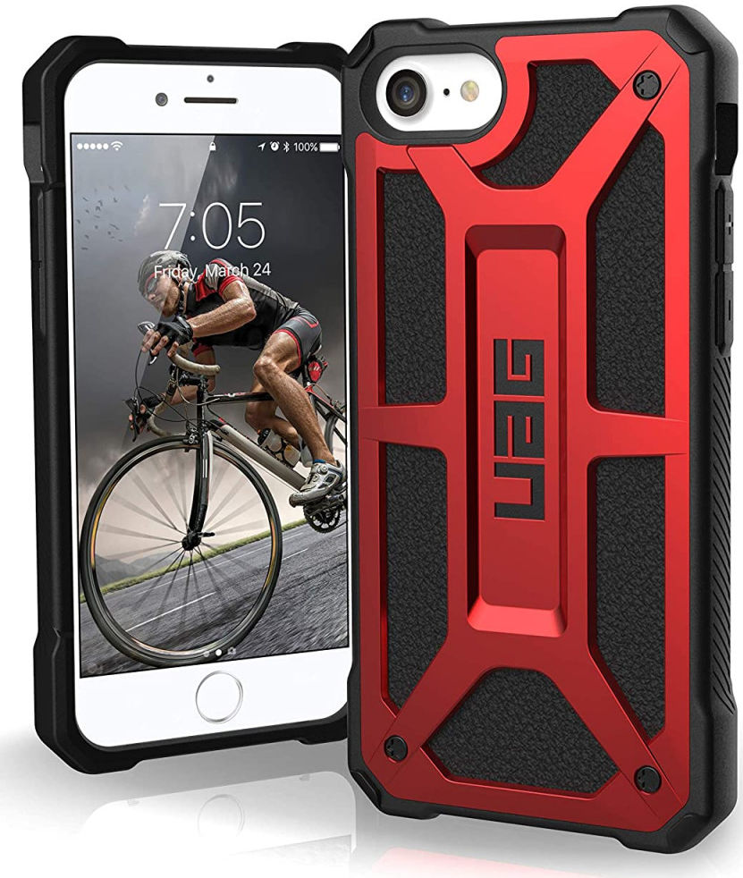 Urban Armor Gear Monarch Series Apple iPhone SE (2020) Hoesje Crimson afbeelding 1