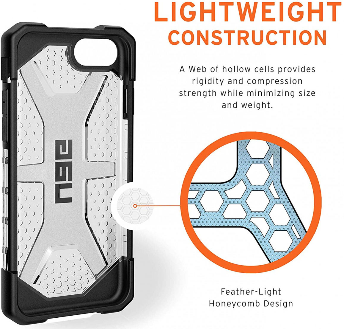 Urban Armor Gear Plasma Apple iPhone SE (2020/2022) Hoesje Ice afbeelding 7