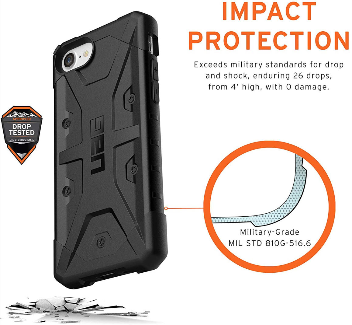 Urban Armor Gear Pathfinder iPhone SE 2020/2022 Hoesje Zwart afbeelding 6
