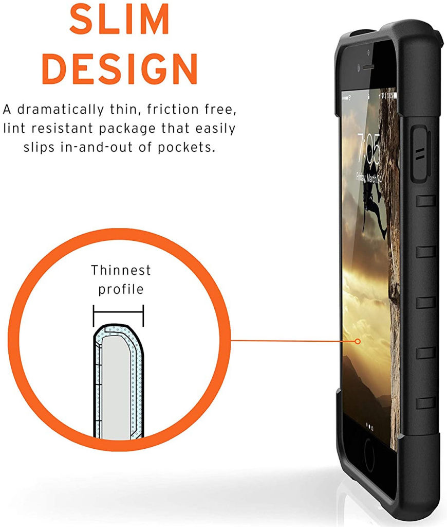 Urban Armor Gear Pathfinder iPhone SE 2020/2022 Hoesje Zwart afbeelding 8