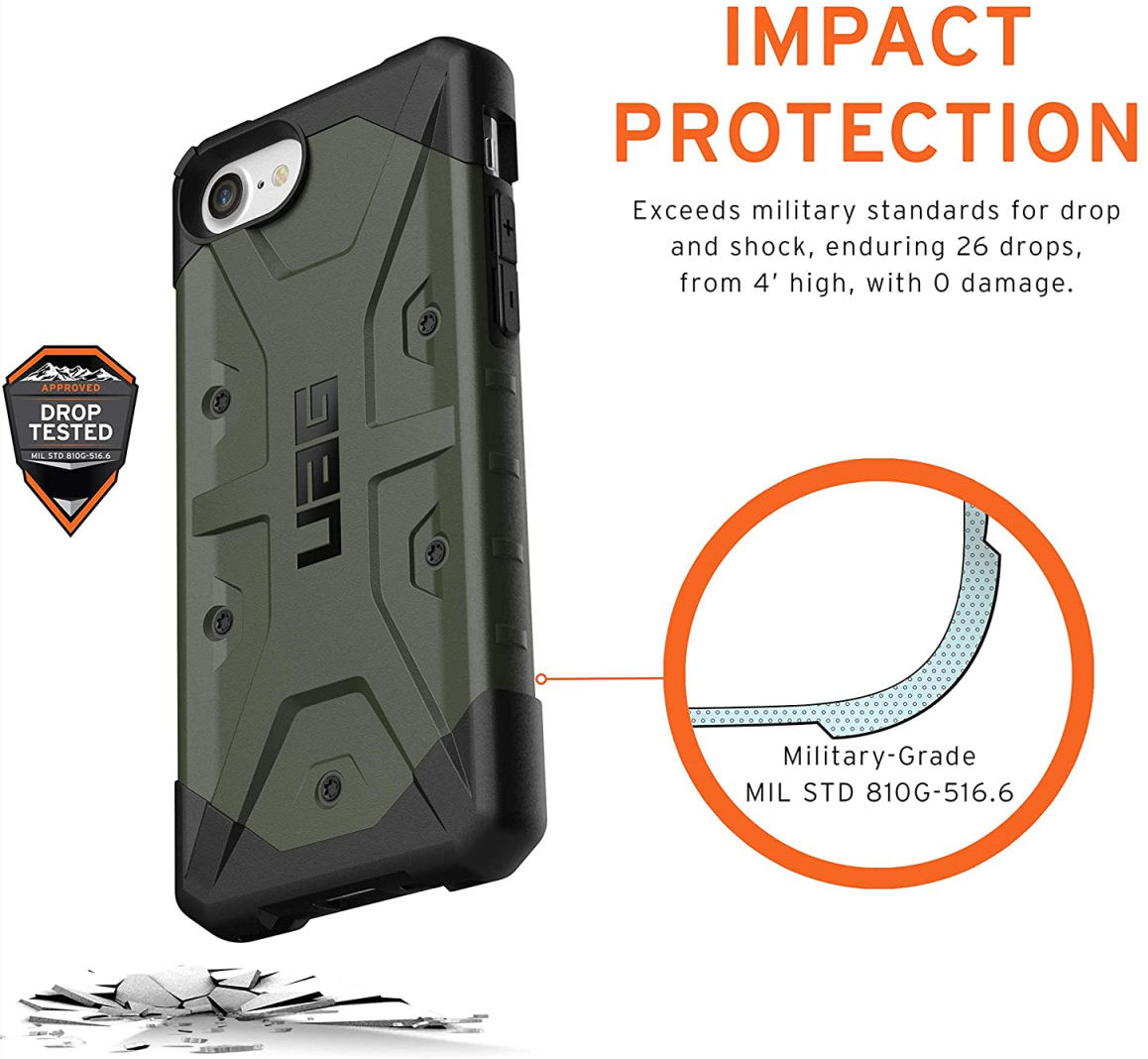 Urban Armor Gear Pathfinder Series iPhone SE 2020 Hoesje Olive afbeelding 6