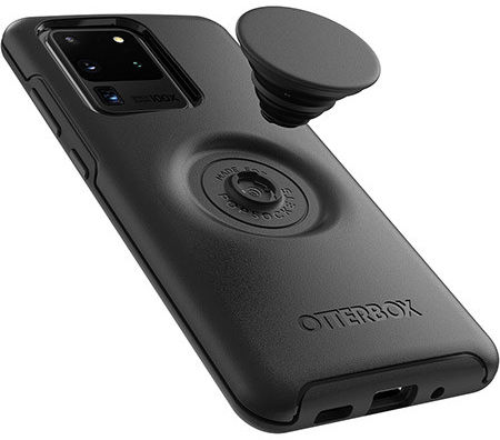 Otter + Pop Symmetry Series Samsung Galaxy S20 Ultra Hoesje Zwart afbeelding 6