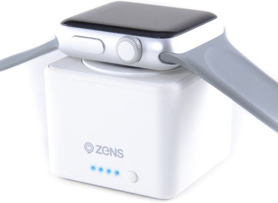 ZENS Apple Watch Powerbank 1.300 mAh Grijs/Wit afbeelding 1