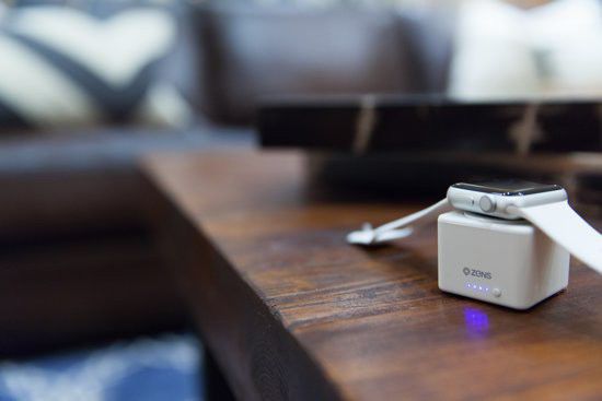 ZENS Apple Watch Powerbank 1.300 mAh Grijs/Wit afbeelding 3