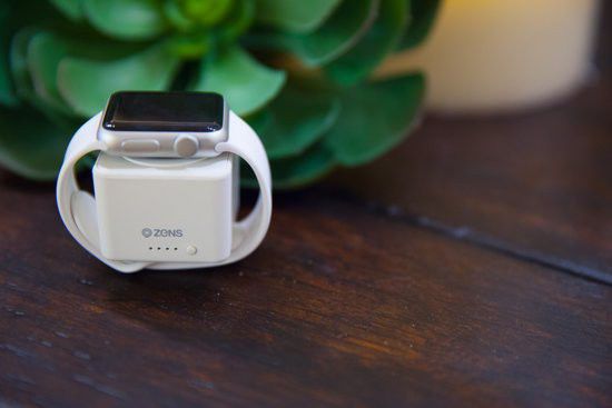 ZENS Apple Watch Powerbank 1.300 mAh Grijs/Wit afbeelding 6