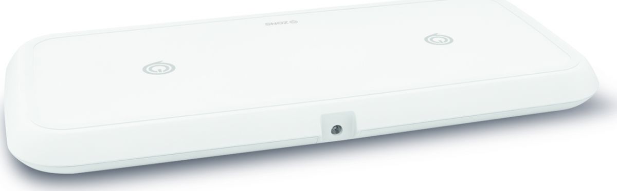 Zens Dual Pad Draadloze Oplader Fast Charge Wit afbeelding 2