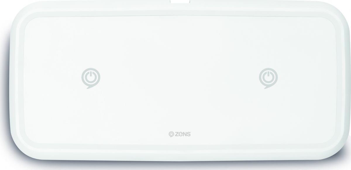 Zens Dual Pad Draadloze Oplader Fast Charge Wit afbeelding 4