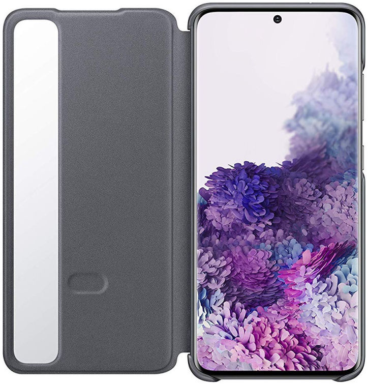 Origineel Samsung Galaxy S20 Hoesje Clear View Cover Grijs afbeelding 3