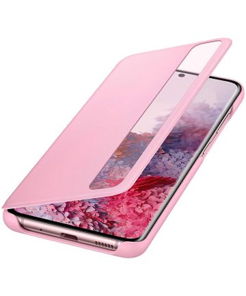 Origineel Samsung Galaxy S20 Hoesje Clear View Cover Roze Hoesjes