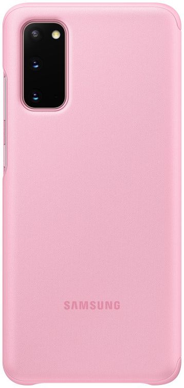 Origineel Samsung Galaxy S20 Hoesje Clear View Cover Roze afbeelding 4