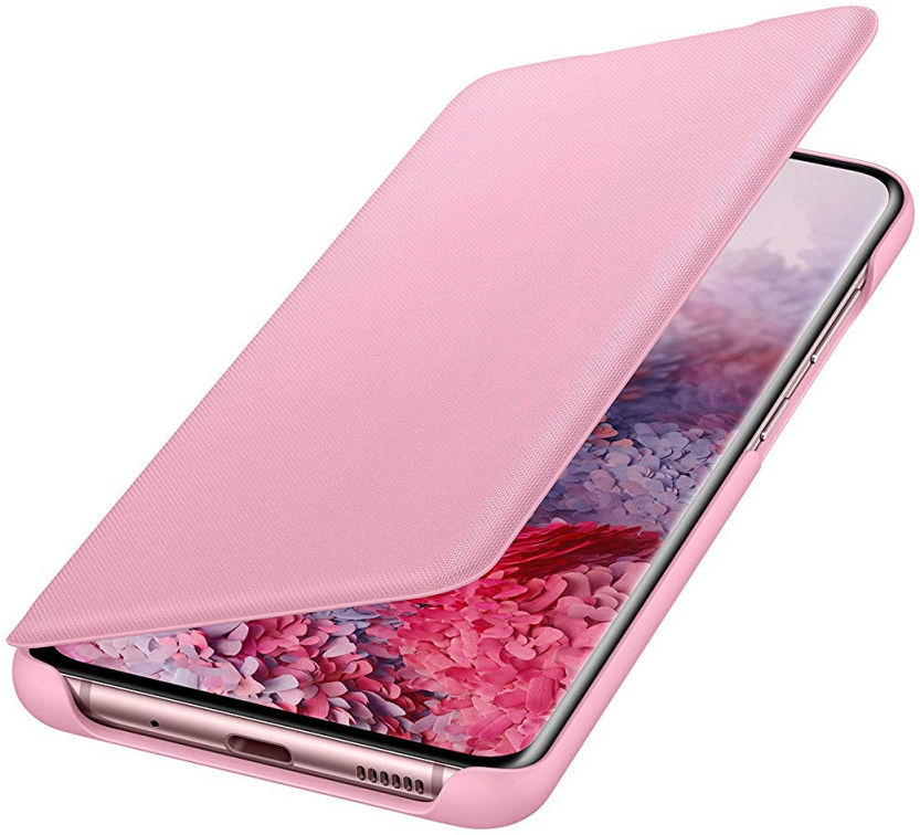 Origineel Samsung Galaxy S20 Hoesje LED View Cover Roze afbeelding 3