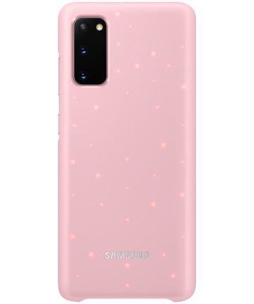 Origineel Samsung Galaxy S20 Hoesje LED Back Cover Roze Hoesjes