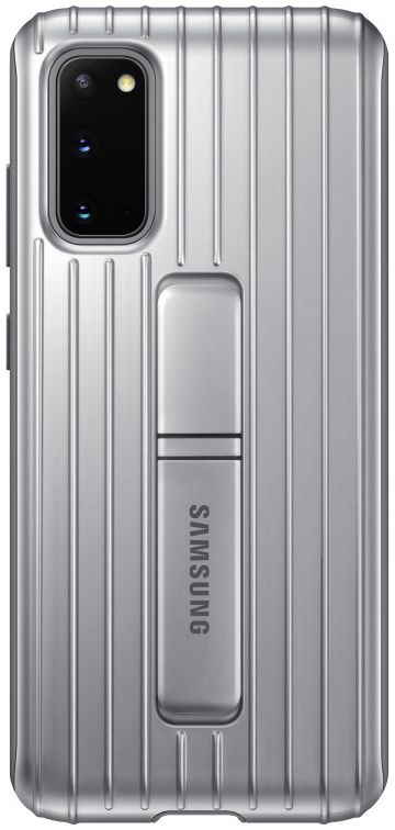 Origineel Samsung Galaxy S20 Hoesje Protective Standing Cover Zilver afbeelding 1