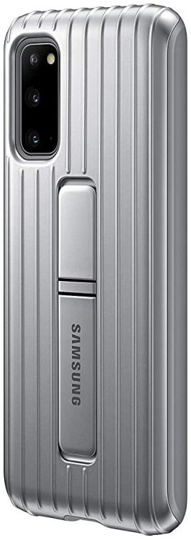 Origineel Samsung Galaxy S20 Hoesje Protective Standing Cover Zilver afbeelding 5