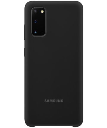 Origineel Samsung Galaxy S20 Hoesje Silicone Back Cover Zwart Hoesjes