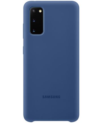 Origineel Samsung Galaxy S20 Hoesje Silicone Back Cover Donker Blauw Hoesjes