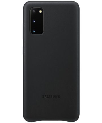 Origineel Samsung Galaxy S20 Hoesje Leather Back Cover Zwart Hoesjes