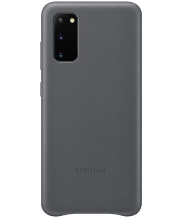 Origineel Samsung Galaxy S20 Hoesje Leather Back Cover Grijs Hoesjes