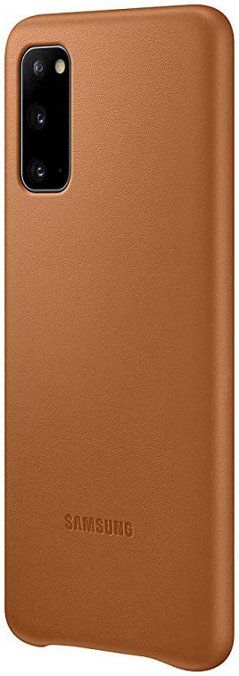 Origineel Samsung Galaxy S20 Hoesje Leather Back Cover Bruin afbeelding 3