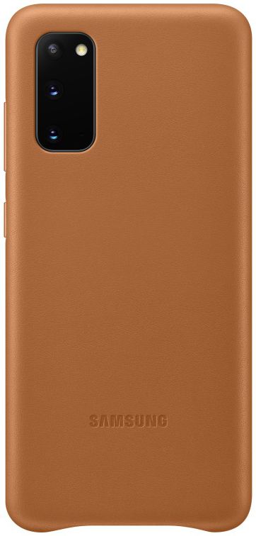 Origineel Samsung Galaxy S20 Hoesje Leather Back Cover Bruin afbeelding 1