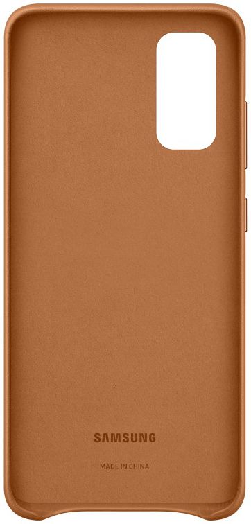 Origineel Samsung Galaxy S20 Hoesje Leather Back Cover Bruin afbeelding 4