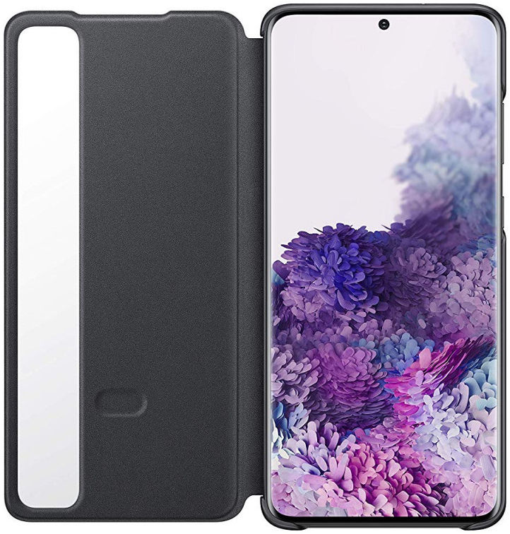 Origineel Samsung Galaxy S20 Plus Hoesje Clear View Cover Zwart afbeelding 3