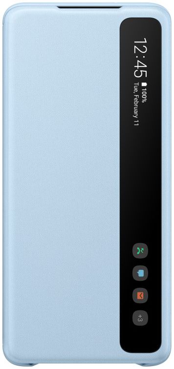 Origineel Samsung Galaxy S20 Plus Hoesje Clear View Cover Blauw afbeelding 1