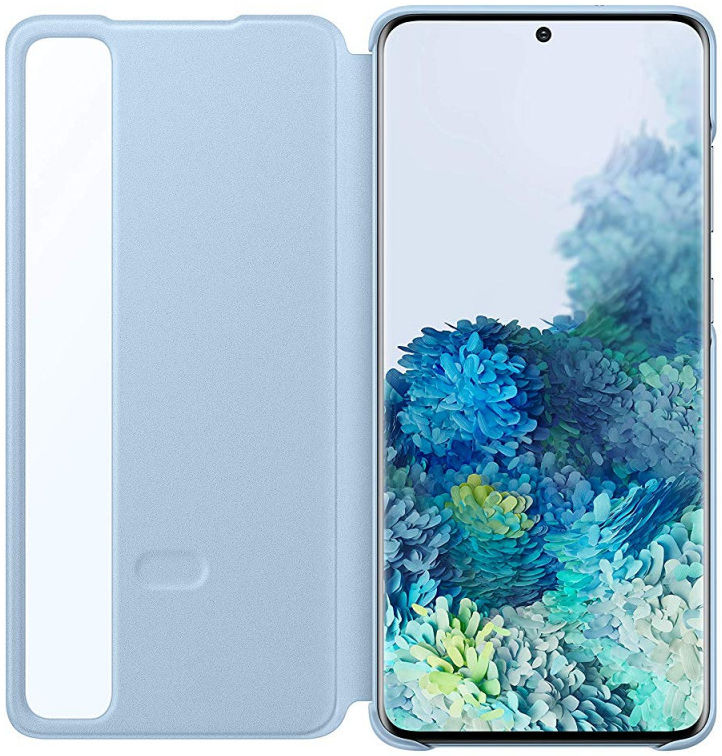Origineel Samsung Galaxy S20 Plus Hoesje Clear View Cover Blauw afbeelding 3